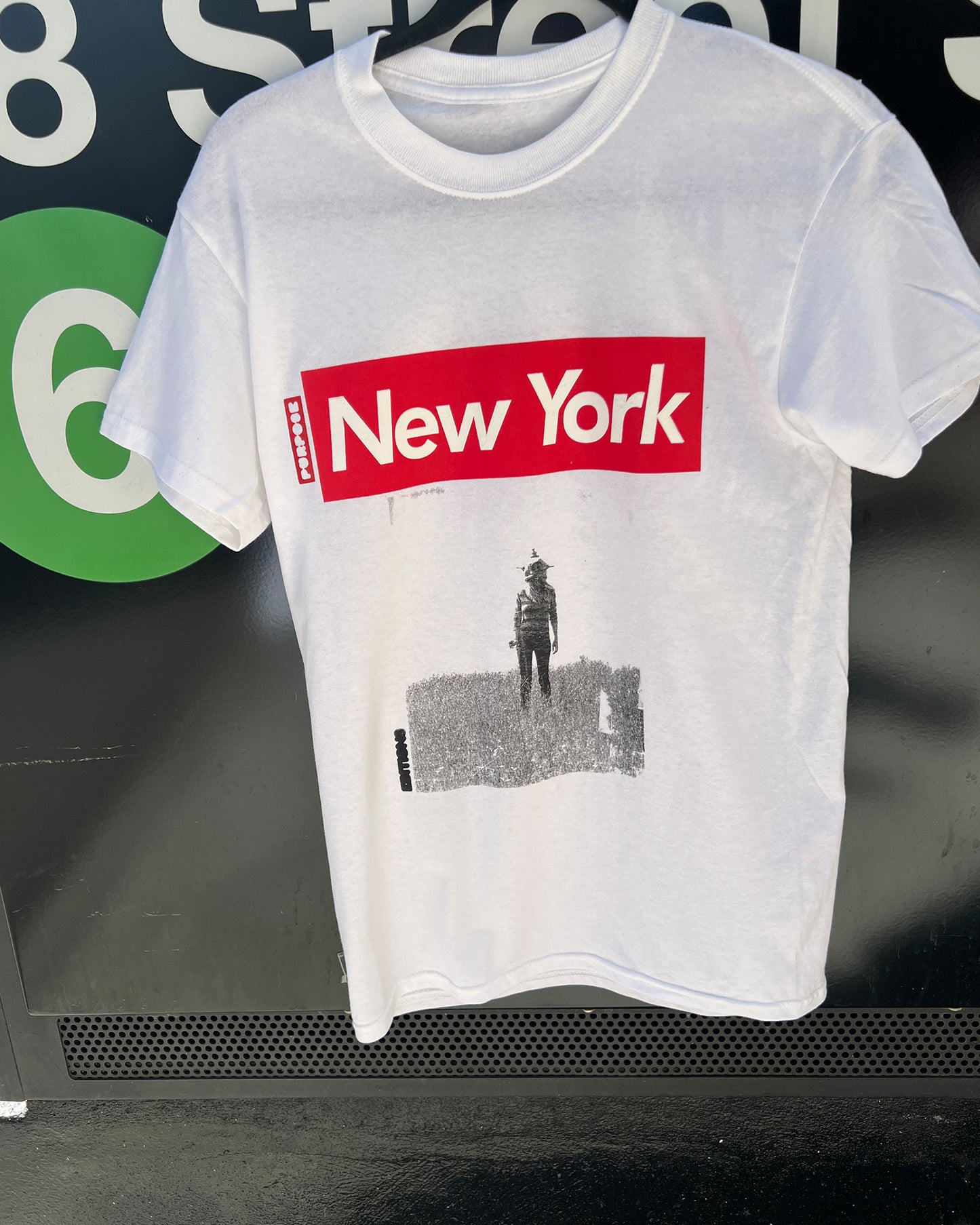 Edition of 1.NEW YORK TOURIST VS PURPOSE SPACEGIRL t shirt