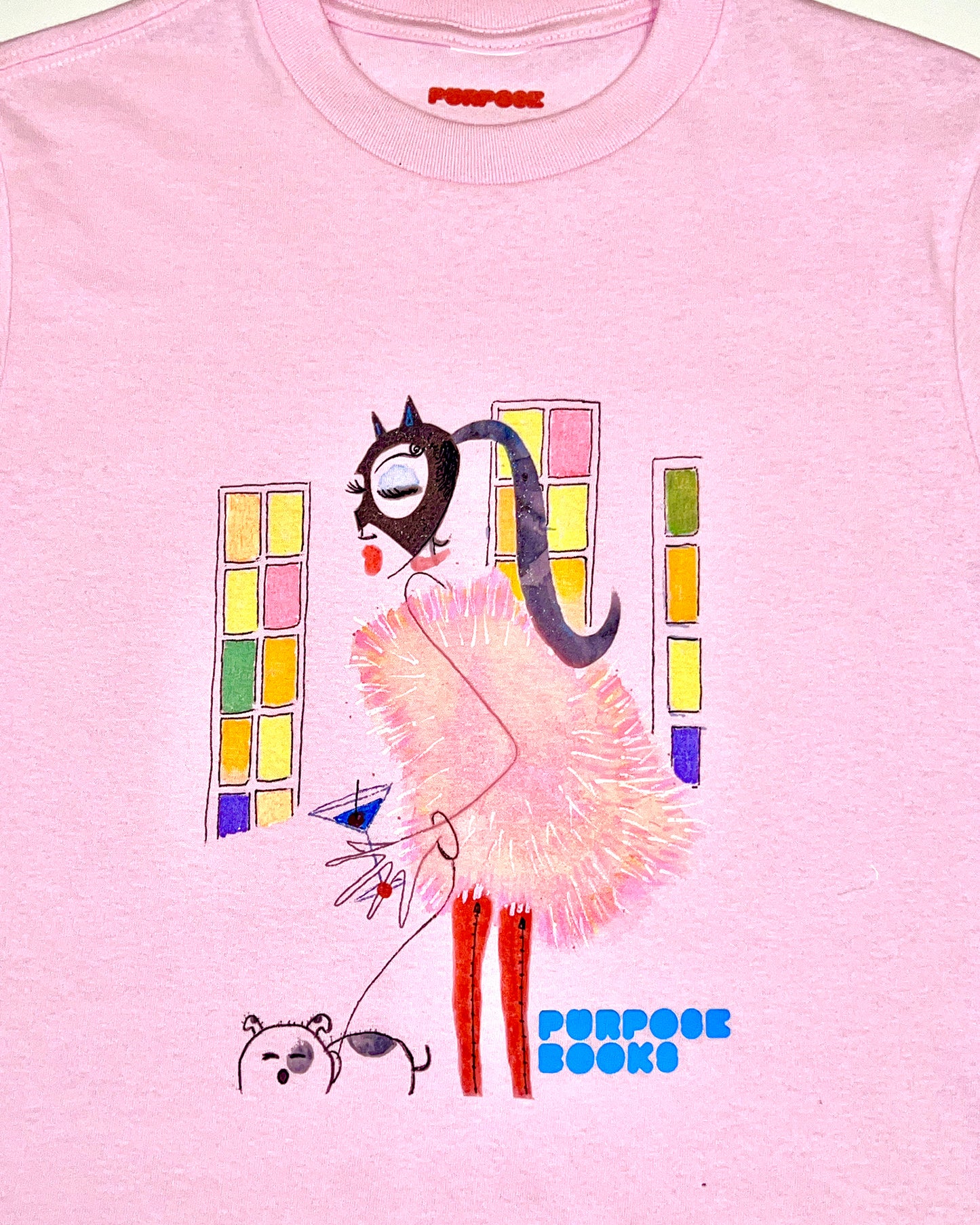 PURPOSE.LETS GO OUT t shirt hand drawn 1 OF 1