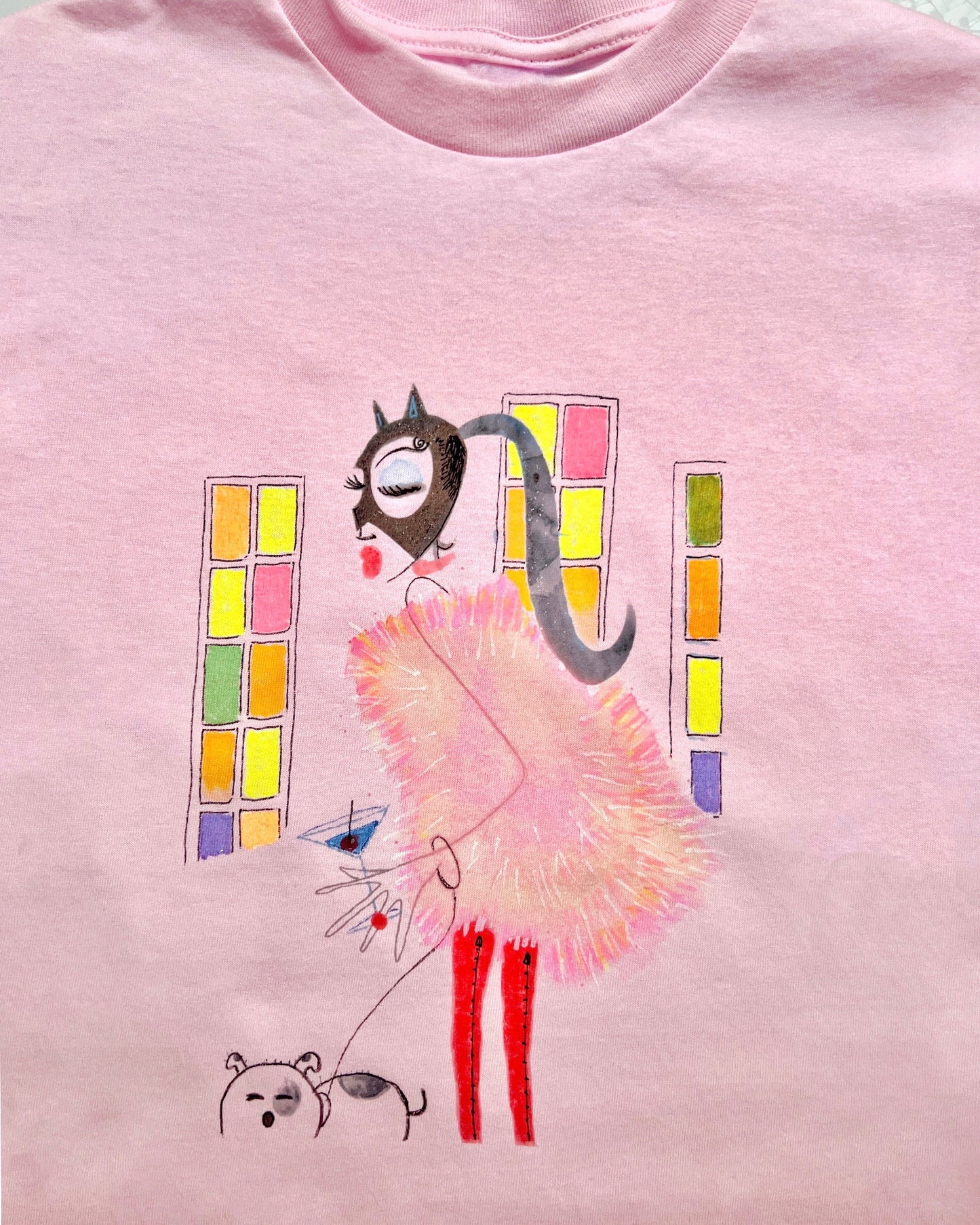 PURPOSE.LETS GO OUT t shirt hand drawn 1 OF 1