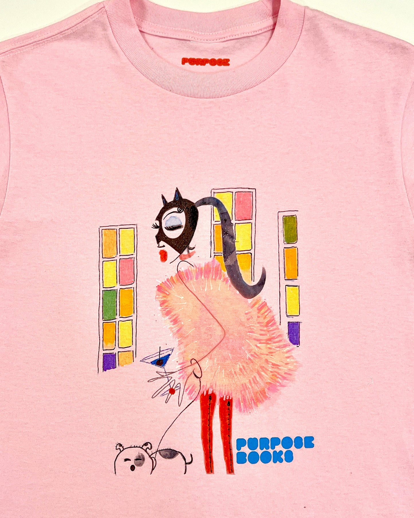 PURPOSE.LETS GO OUT t shirt hand drawn 1 OF 1