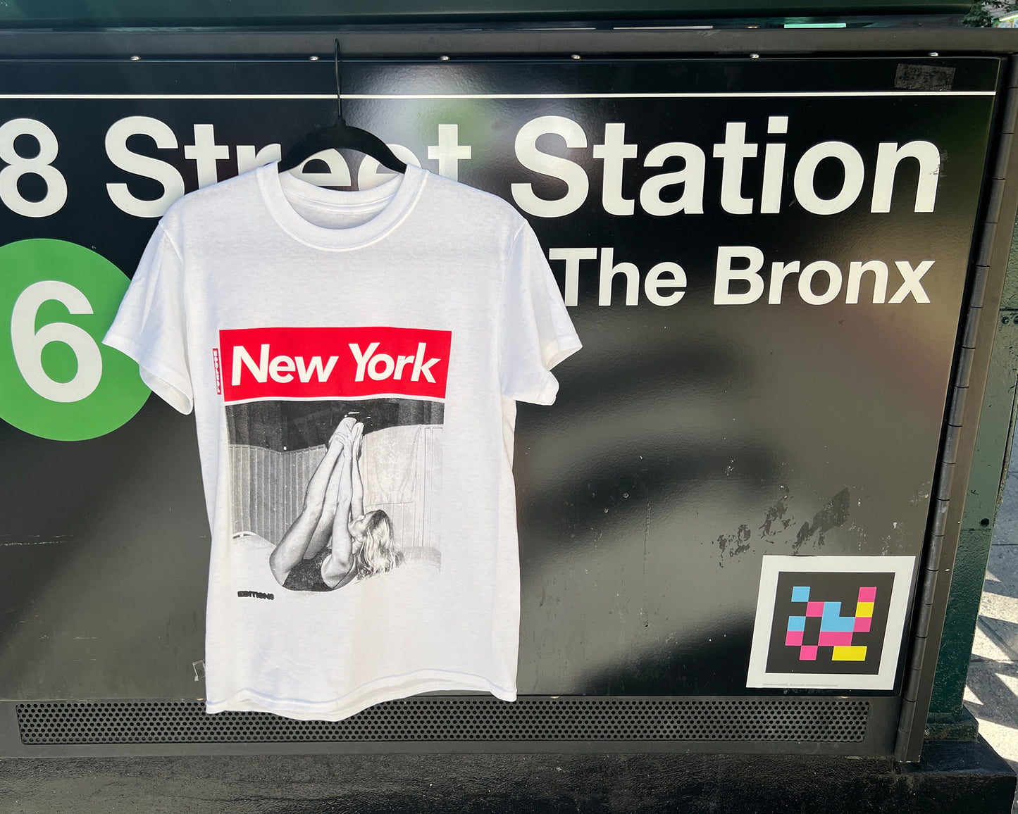 TOURIST T SHIRT REPURPOSED WITH SUNSET BLVD EDITION OF 1 SMALL