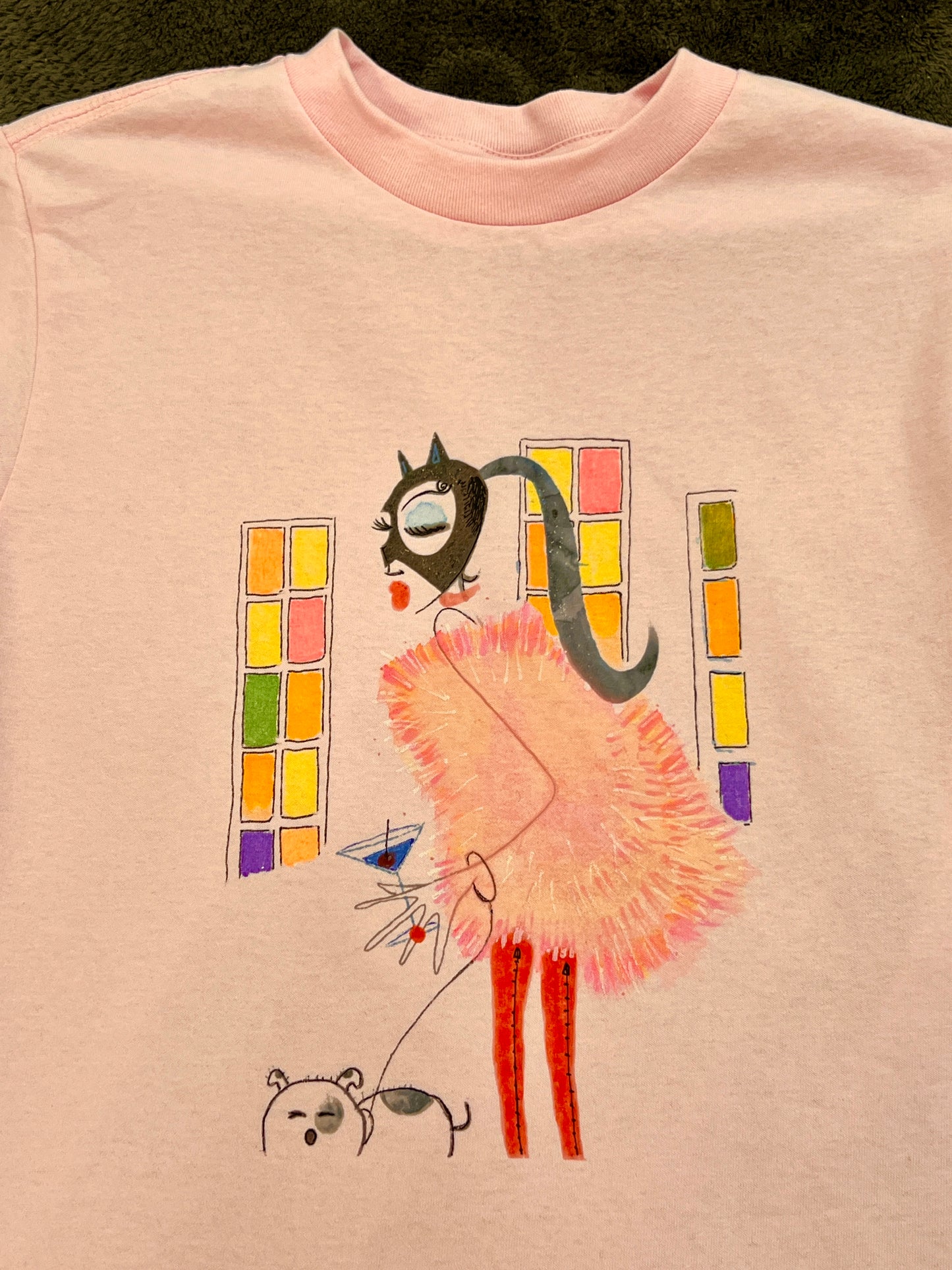 PURPOSE.LETS GO OUT t shirt hand drawn 1 OF 1