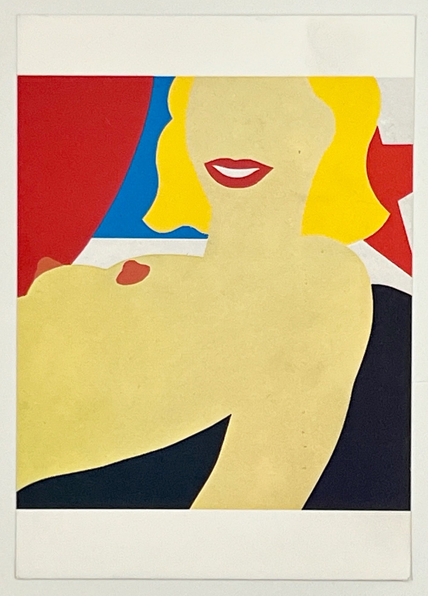 TOM WESSELMANN study for first illuminated nude postcard