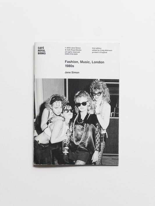 FASHION MUSIC LONDON 1980s Jane Simon