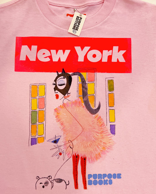 PURPOSE.LETS GO OUT t shirt hand drawn 1 OF 1