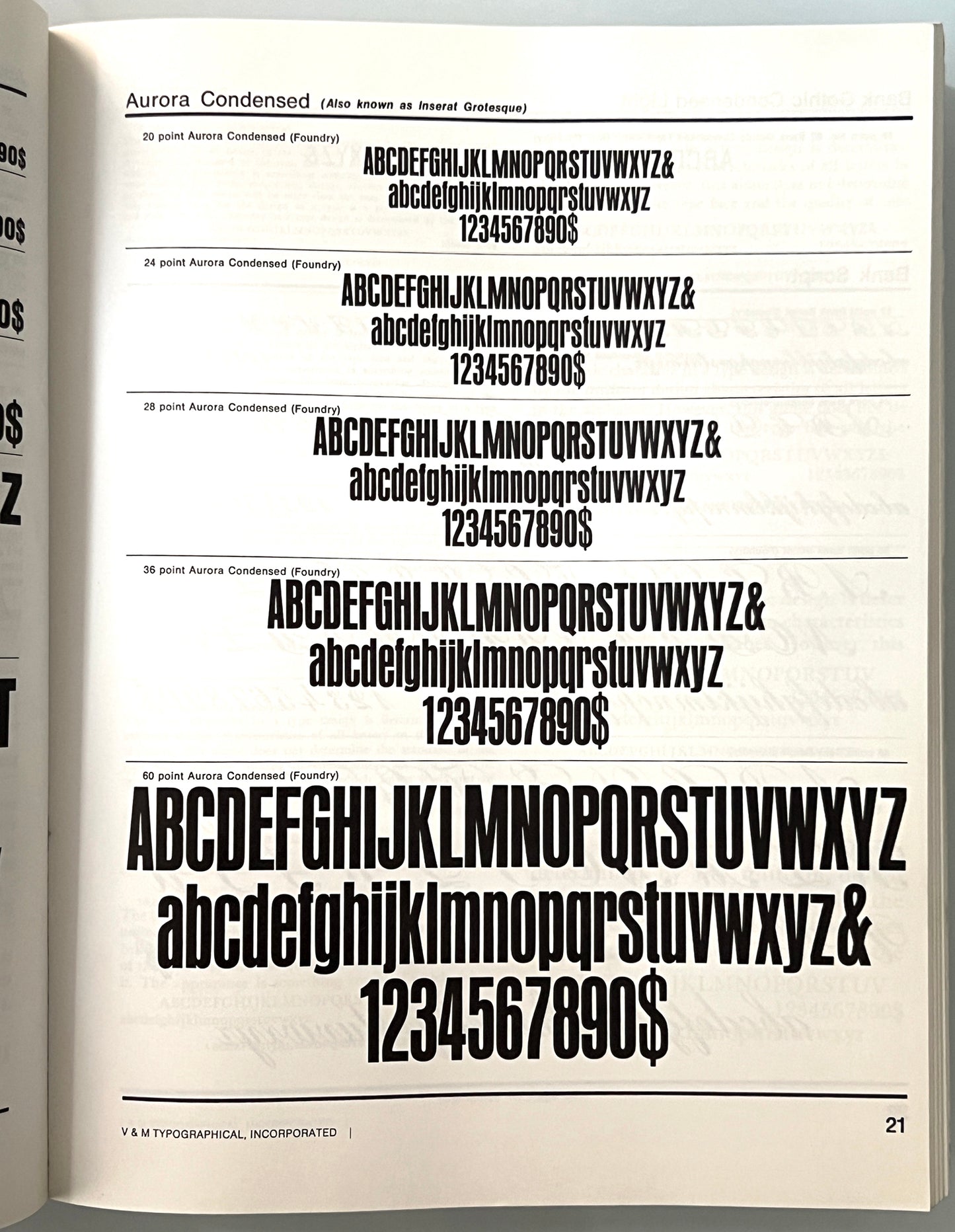 THE TYPE SPECIMEN BOOK