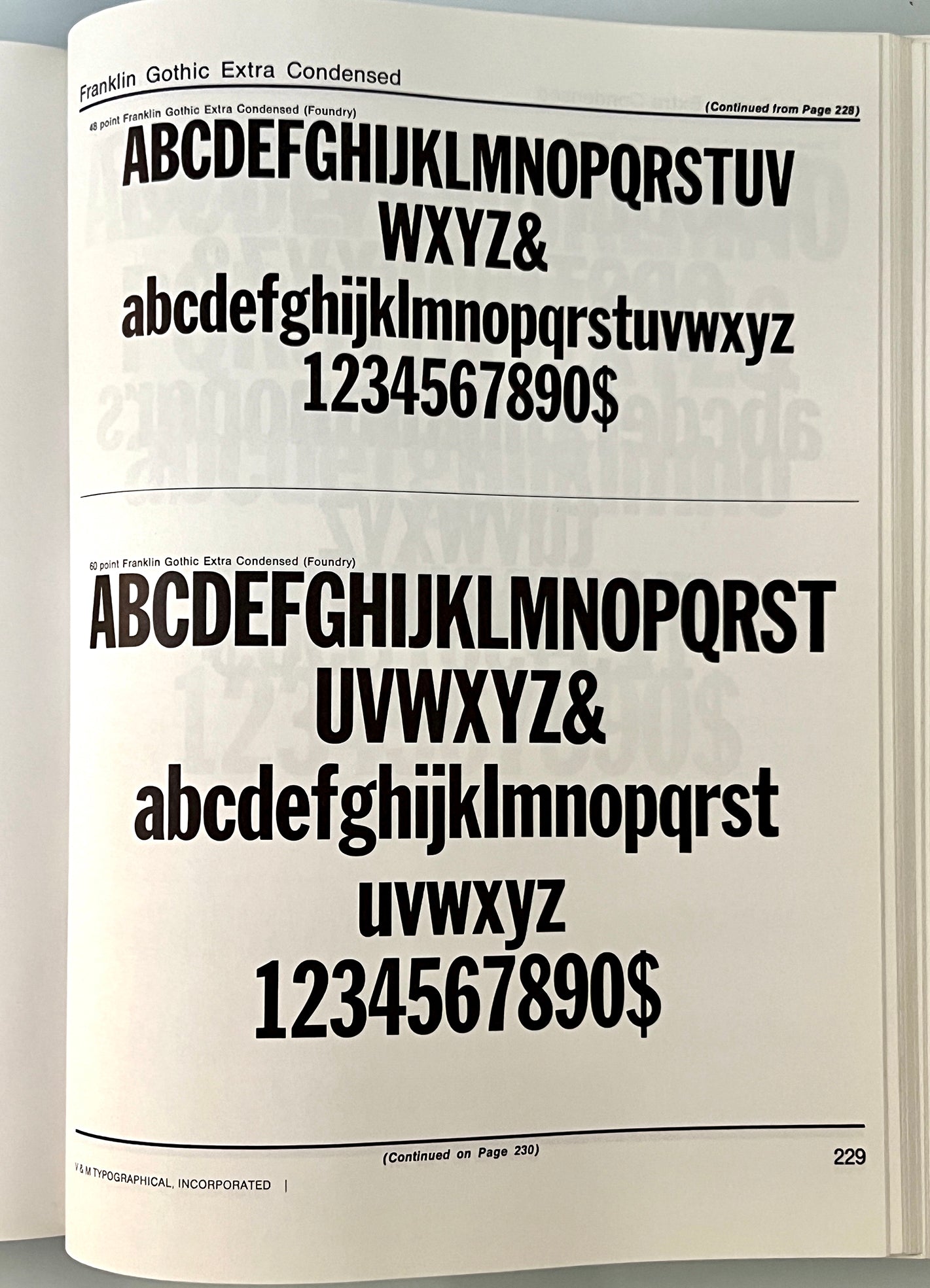 THE TYPE SPECIMEN BOOK