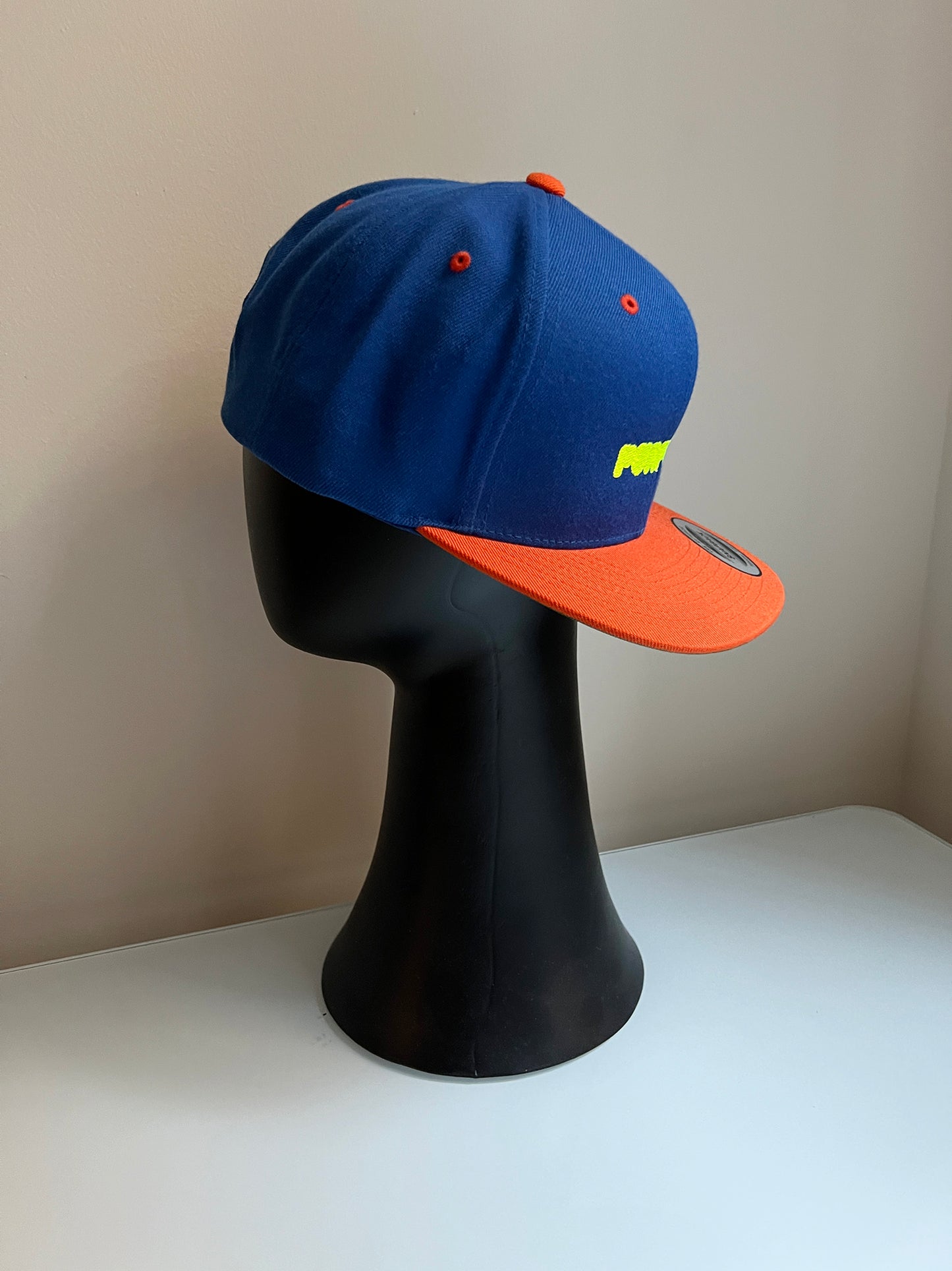 PURPOSE.BLUE AND ORANGE SNAPBACK HAT